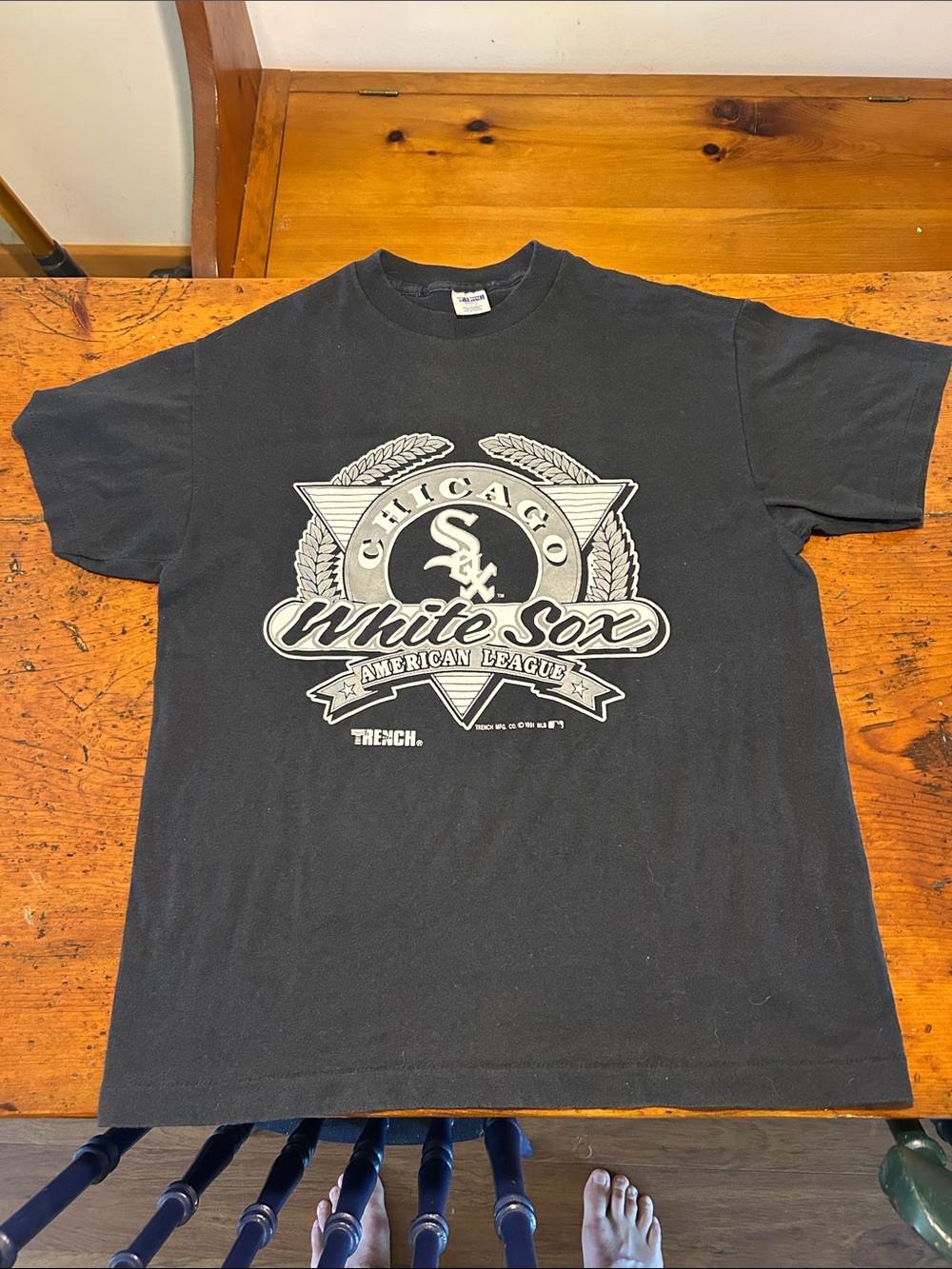 Vintage, single stitch. Chicago White Sox Short-Sleeve Graphic Tee - Black